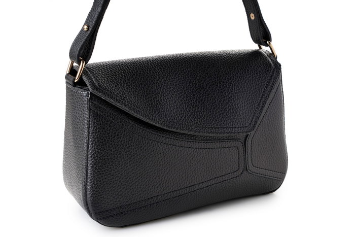Lucky Bees Bolso 1273 Negro Cuero de Polivinilo 28x10x17 cm